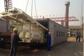 HAOMEI HZS25 concrete batching plant In Indonesia