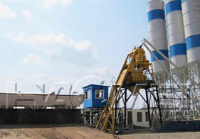 The Knowledge forced cement concrete batching plant