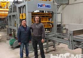 Haomei QT series Brick making machine in Bulgarian